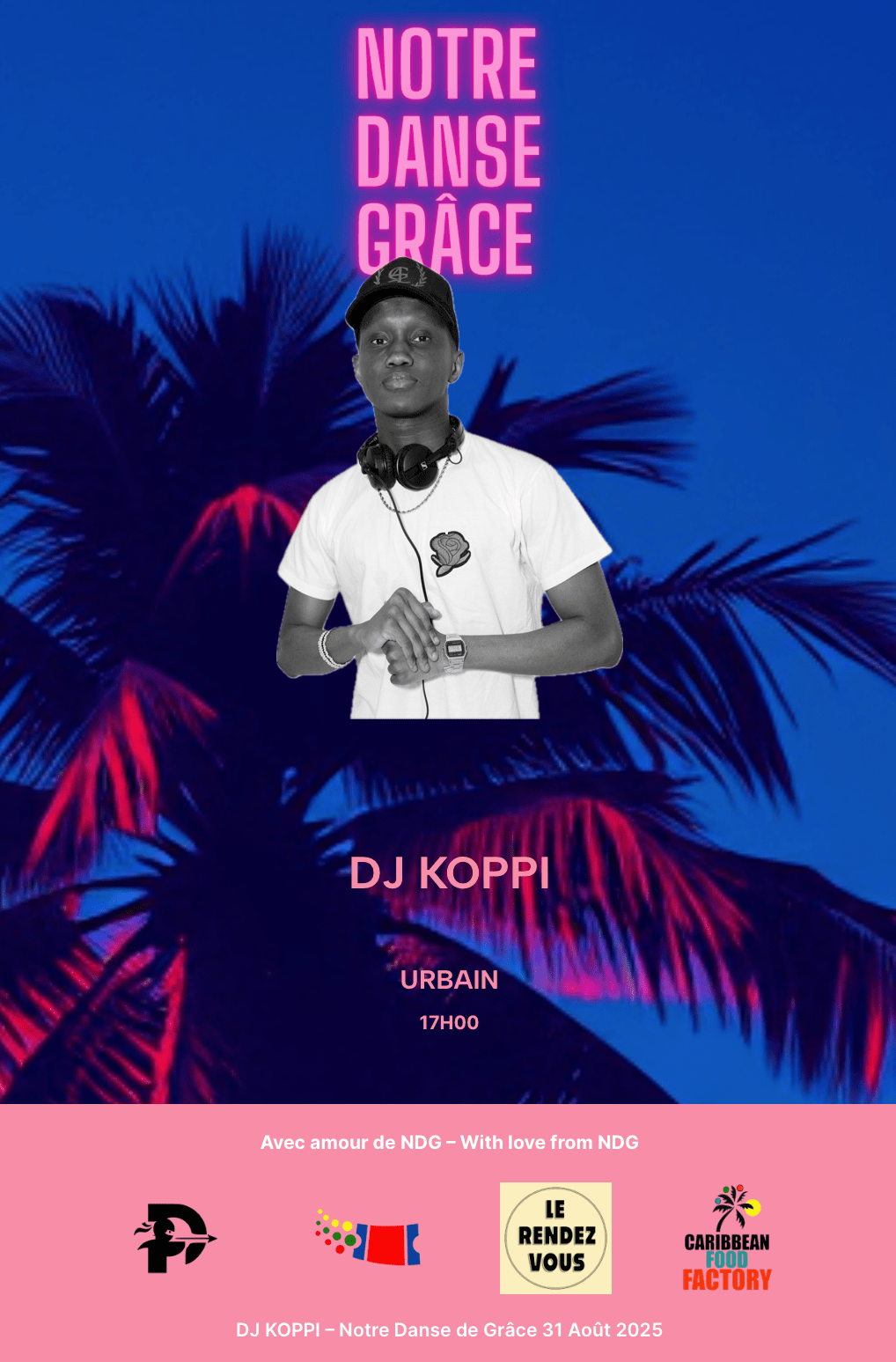 DJ KOPPI – Notre Danse de Grâce 31 Août&nbsp;2025
